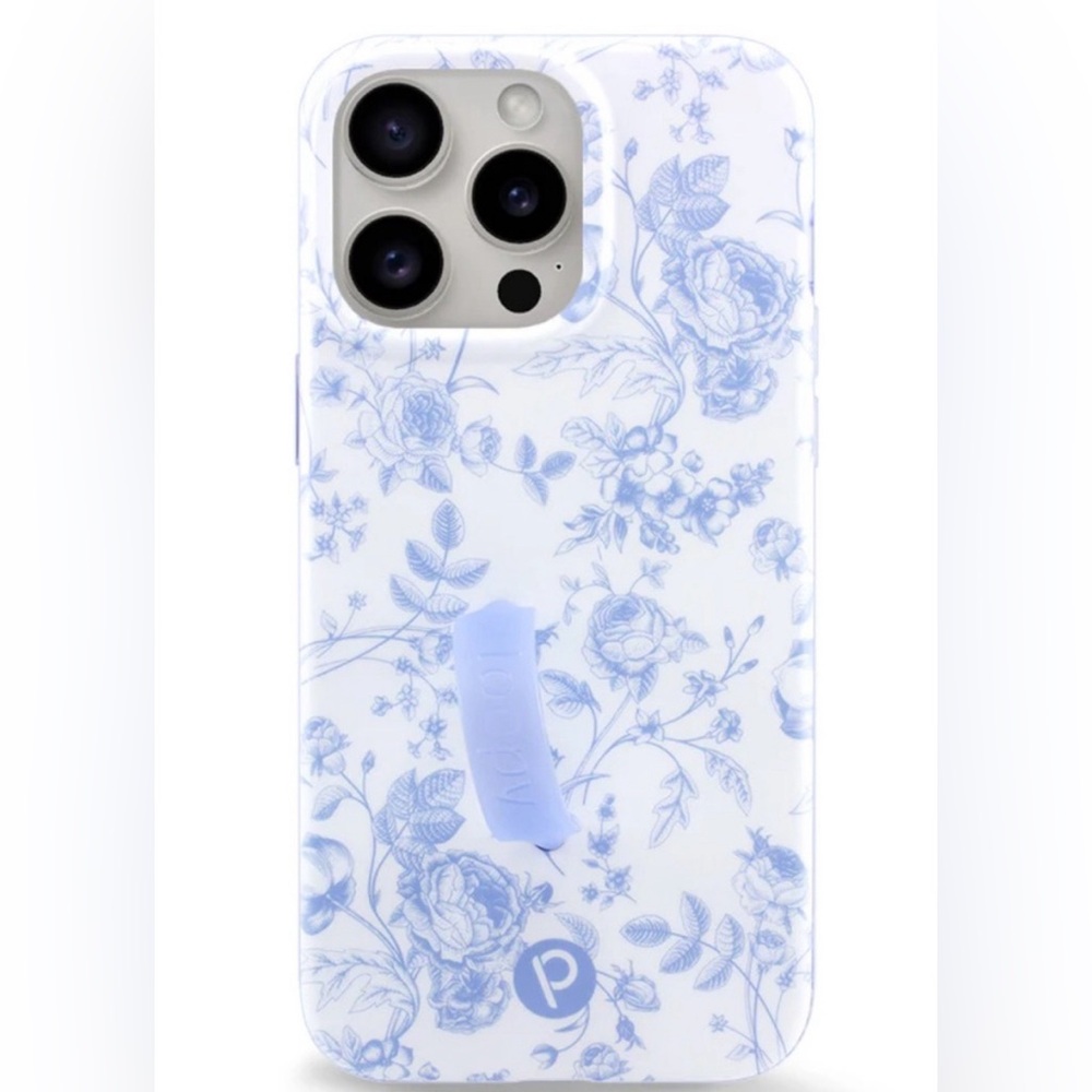 Loopy Original - iPhone 15 Pro (6.1" Screen) - Blue Toile